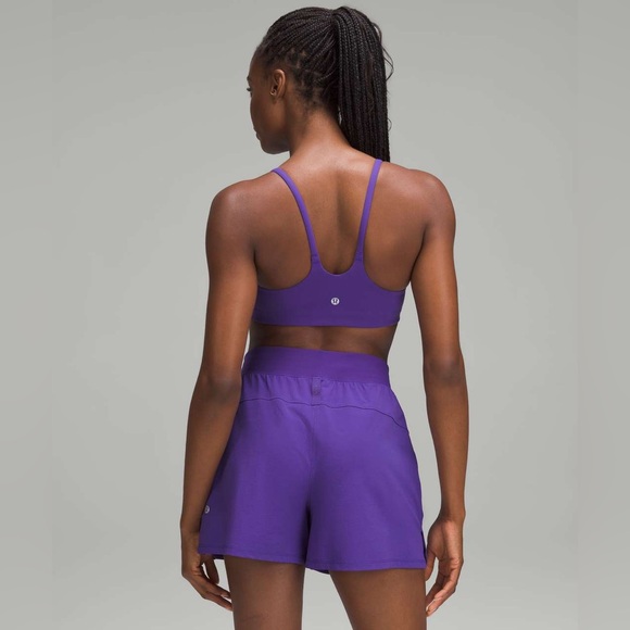 lululemon athletica Other - Lululemon Wunder Train Strappy Racer Bra *Light Support, C/D Cup Petrol Purple